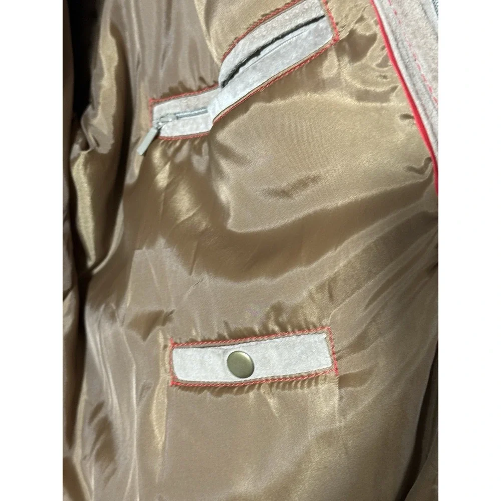 Wilsons Vintage Leather M. Julian Men's XXL Tan Suede Full Zip Jacket 2XL